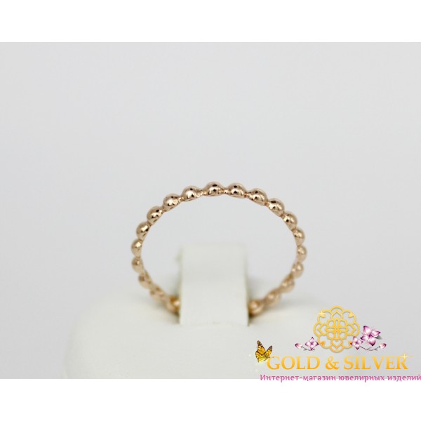 Жіноча золота каблучка без вставок "Побачення кохання" 300422 , Gold &amp Silver Gold & Silver, Украина